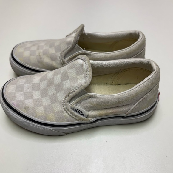 2/10$ Vans Toddler Girls 11 Slip On Classic Checkered Sneaker Shoe Light Purple - Picture 4 of 7